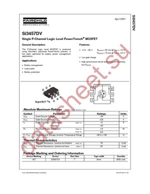 SI3457DV datasheet  